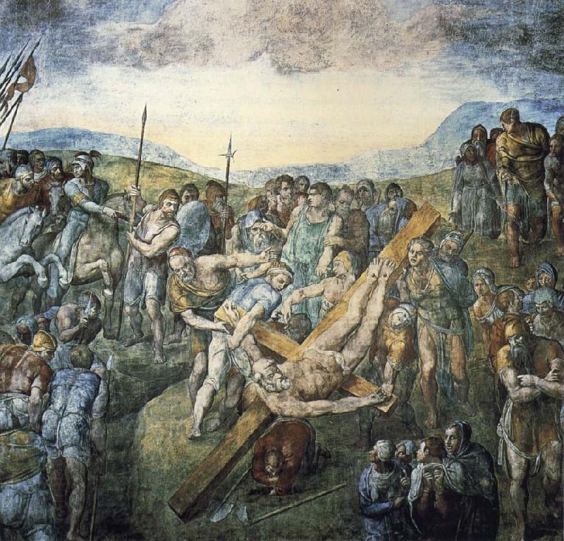 Michelangelo Buonarroti The crucifixion of the Hl. Petrus China oil painting art